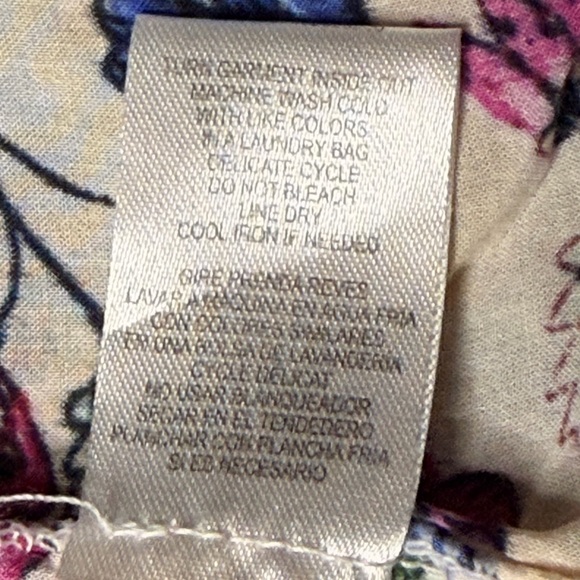 Democracy Floral Kimono with Pink and Blue S-2xl - Picture 7 of 7